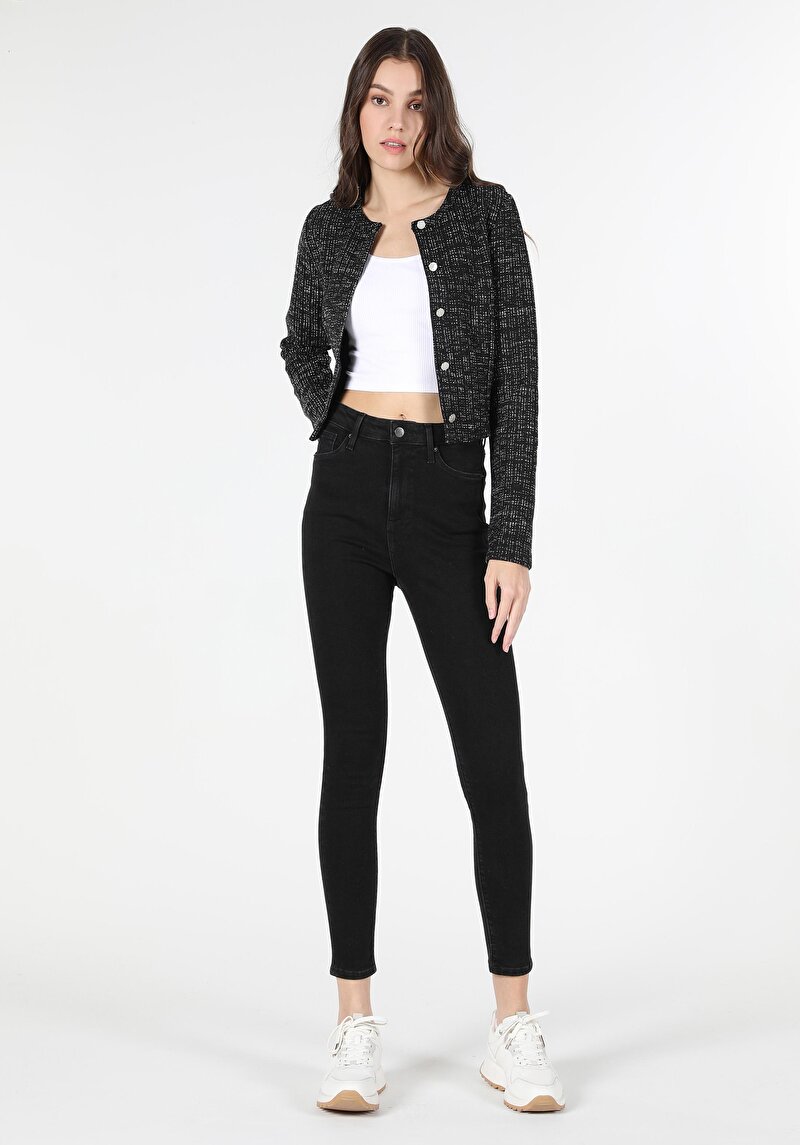 Imagine a Pantaloni De Dama Negru Skinny Fit 760 Diana Cl1062196