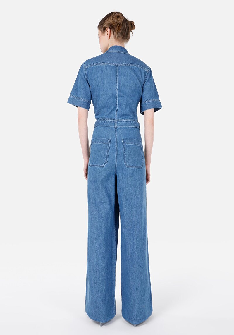 Imagine a Blugi İndigo Pentru Femei Regular Fit