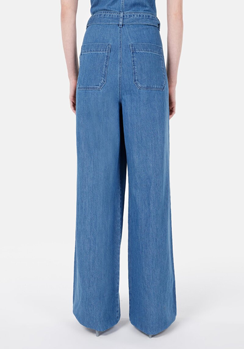 Imagine a Blugi İndigo Pentru Femei Regular Fit