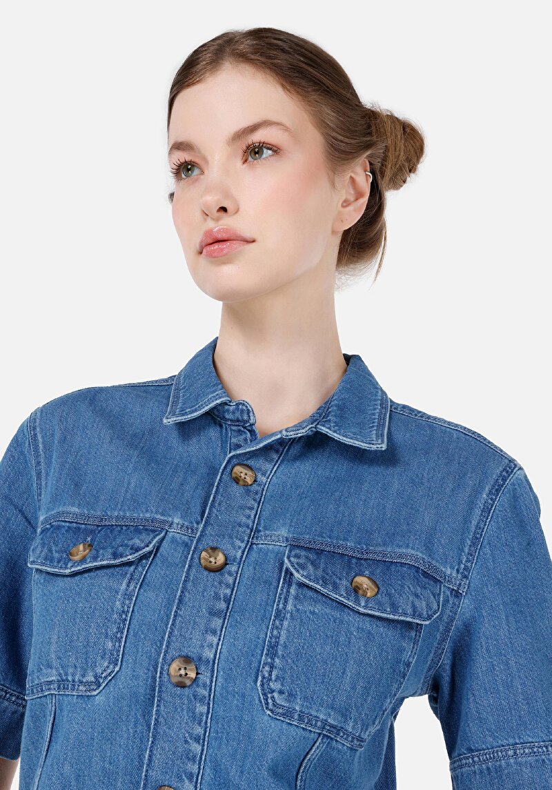 Afișați detalii pentru Blugi İndigo Pentru Femei Regular Fit