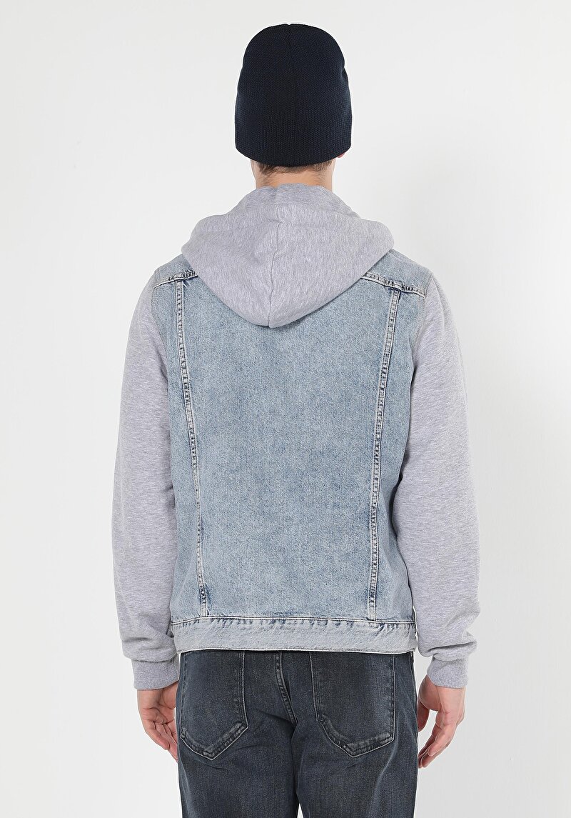 Afișați detalii pentru Jachetă Din Denim Pentru Bărbați Regular Fit