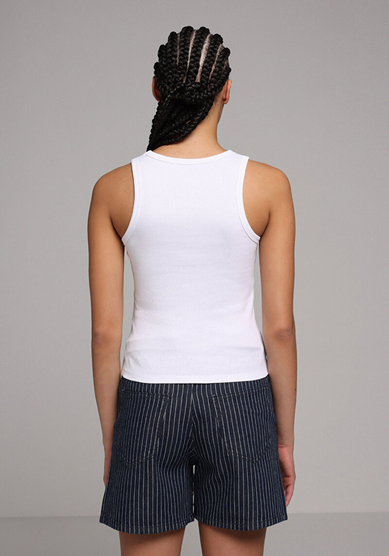 Imagine a Maiou De Dama Alb Slim Fit  Cl1064021