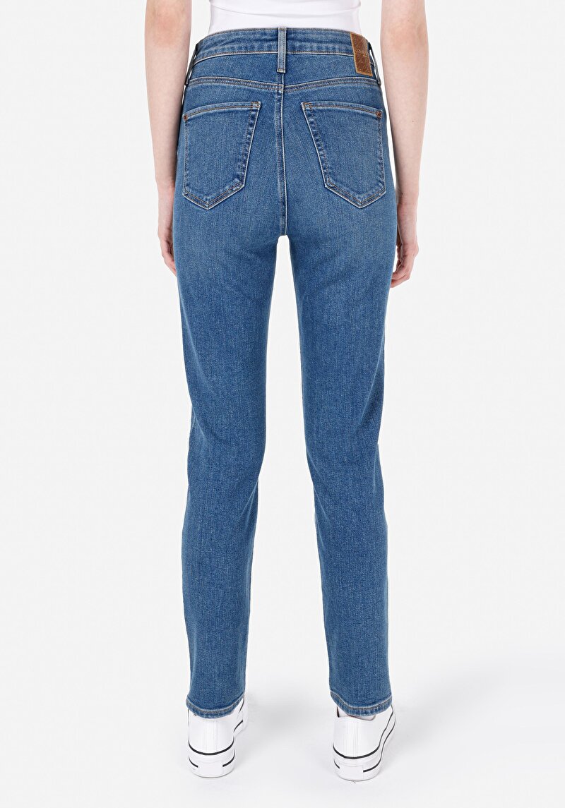 Imagine a Blugi Bleumarin Slim Fit Pentru Femei