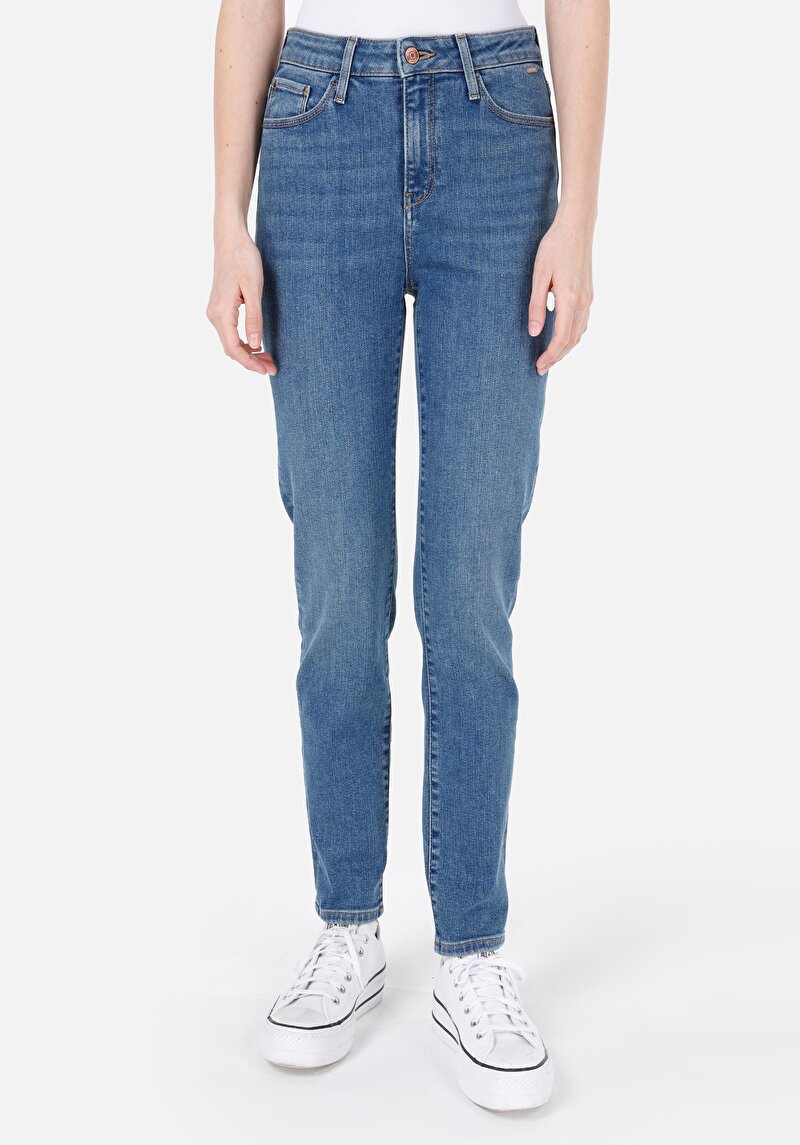 Imagine a Blugi Bleumarin Slim Fit Pentru Femei