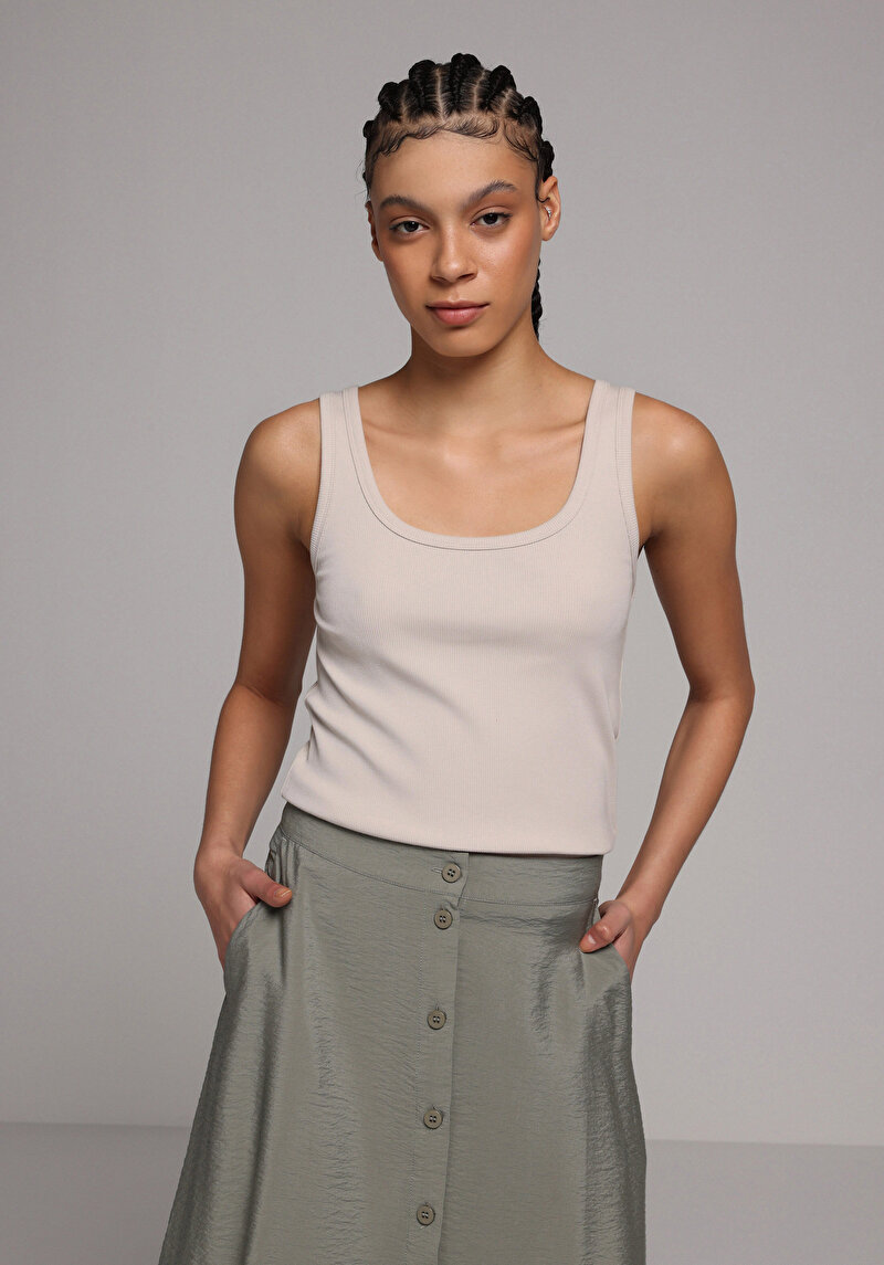 Imagine a Maiou De Dama Bej Slim Fit  Cl1068709