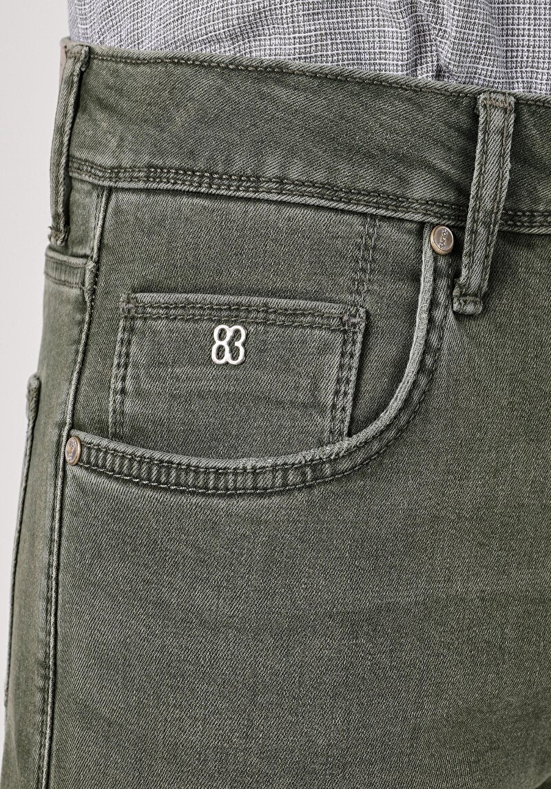 Afișați detalii pentru Blugi İndigo Pentru Bărbați Cu Talie Dreaptă Cu Talie Dreaptă