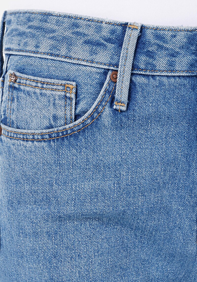 Afișați detalii pentru Regular Fit Talie Înaltă Picior Larg Blugi Din Denim Pentru Femei