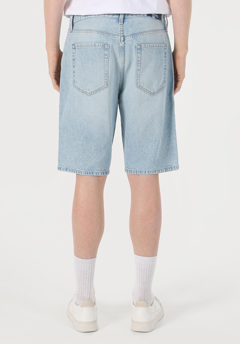 Imagine a Baggy Fit Talie Medie Pantaloni Scurți Negri Bărbați Pantaloni Scurți