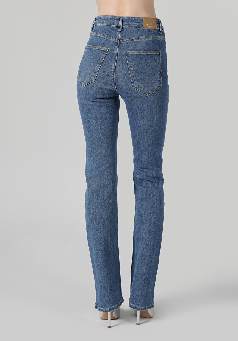 Imagine a Pantaloni De Dama Albastru Flare 797 Adel Cl1064451