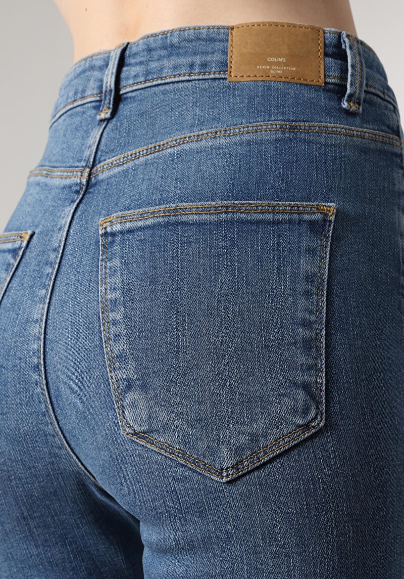 Afișați detalii pentru Pantaloni De Dama Albastru Flare 797 Adel Cl1064451