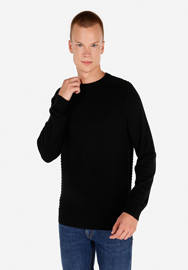 Imagine a Pulover De Barbati Negru   Cl1064759