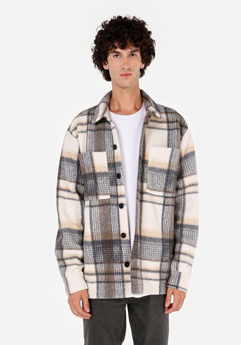 Imagine a Jachetă Bej Pentru Bărbați Comfort Fit