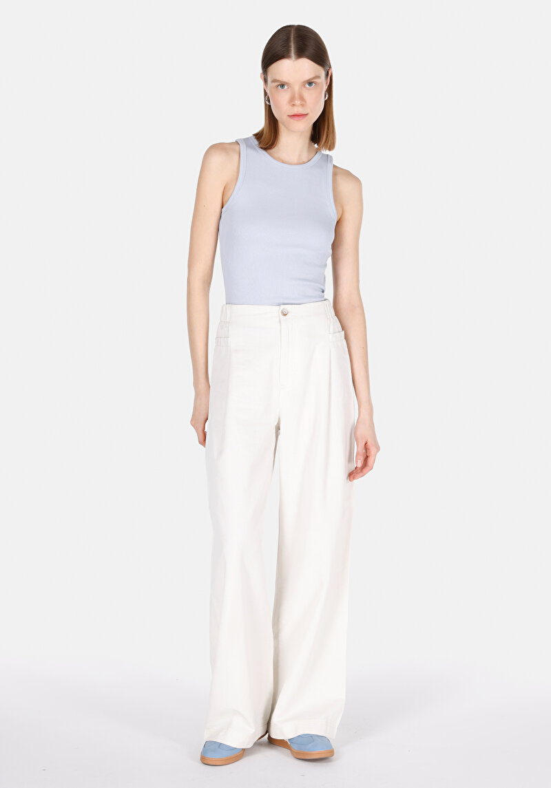 Afișați detalii pentru Maiou De Dama Albastru Slim Fit  Cl1064021