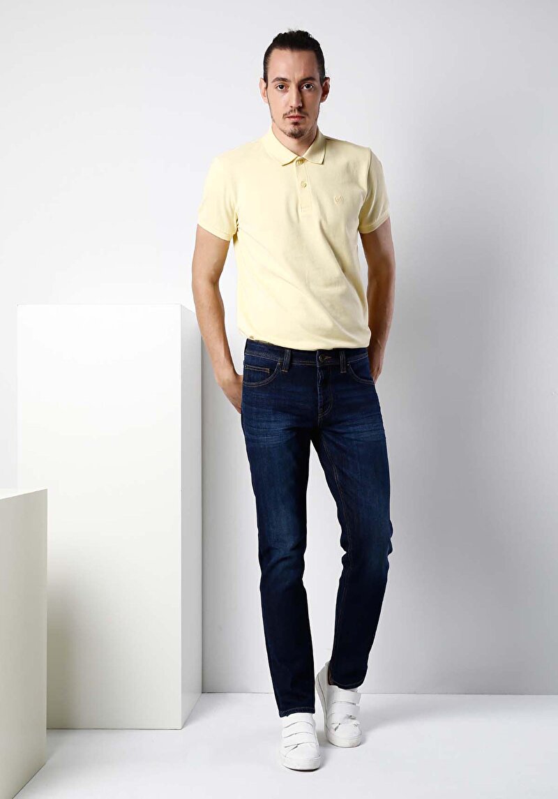 Afișați detalii pentru Pantaloni De Barbati Denim Straight Fit 044 Karl Cl1019140