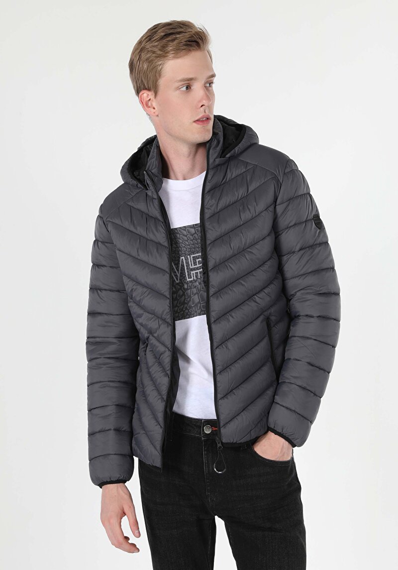 Imagine a Jacheta De Barbati Antracit Slim Fit  Cl1021308