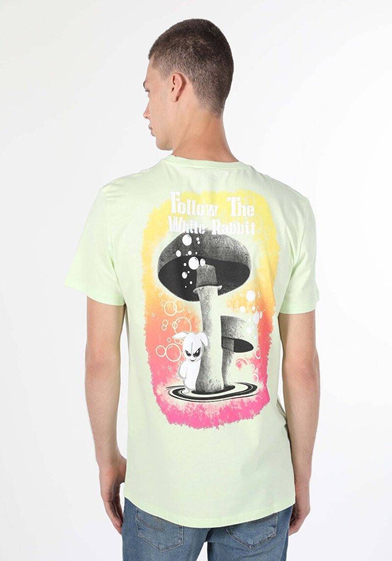 Imagine a Tricou Cu Maneca Scurta De Barbati Verde Comfort Fit Cl1058888