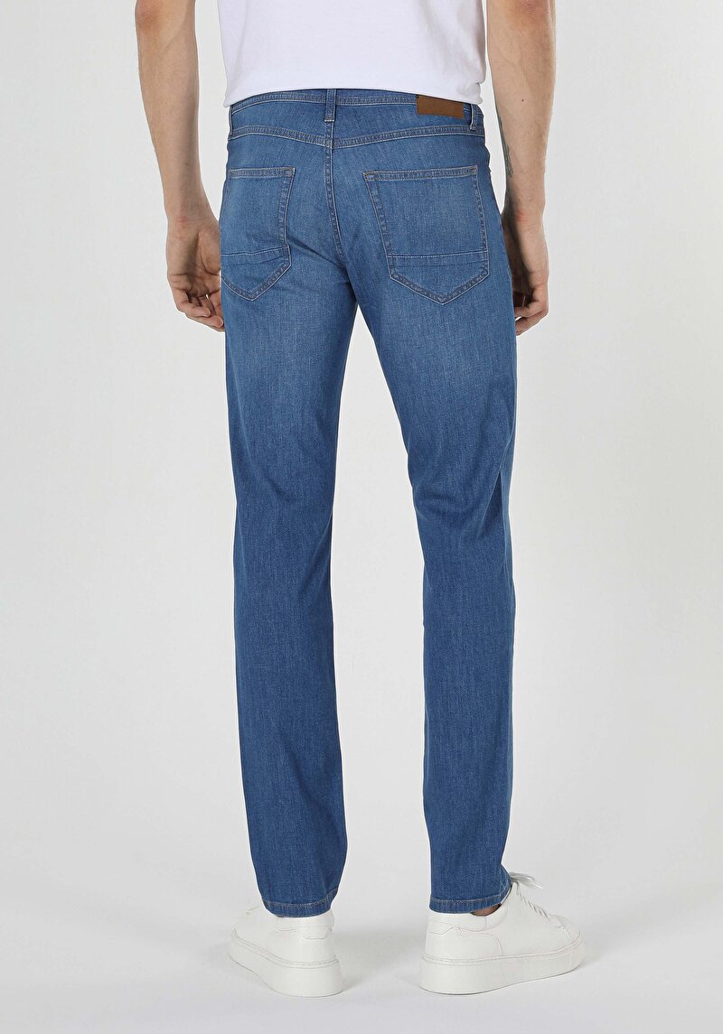 Imagine a Pantaloni De Barbati Albastru Straight Fit 044 Karl Cl1042817