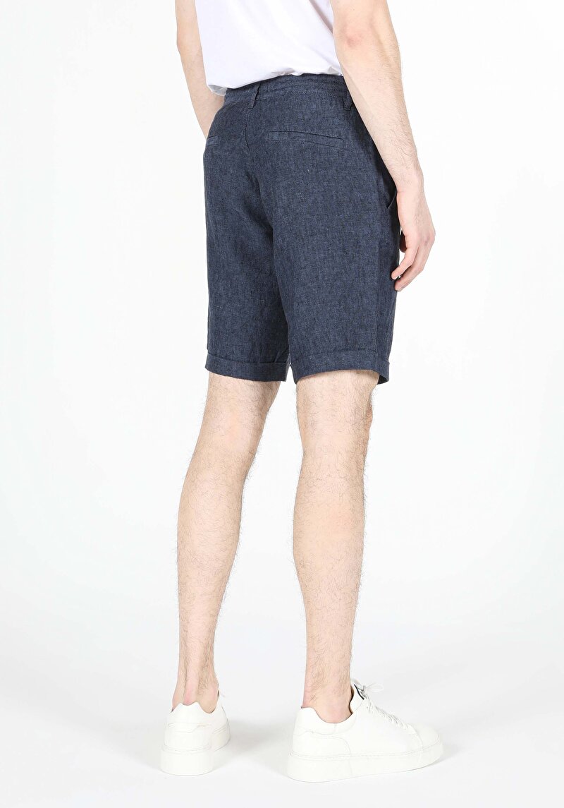 Afișați detalii pentru Short / Pantaloni Scurti De Barbati Albastru Marin Regular Fit  Cl1059318