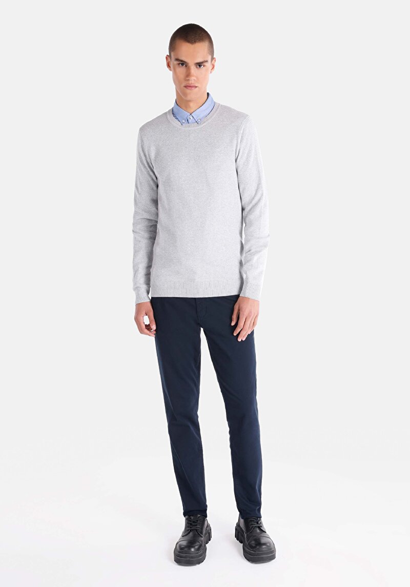 Imagine a Pulover De Barbati Alb Regular Fit Cl1046786