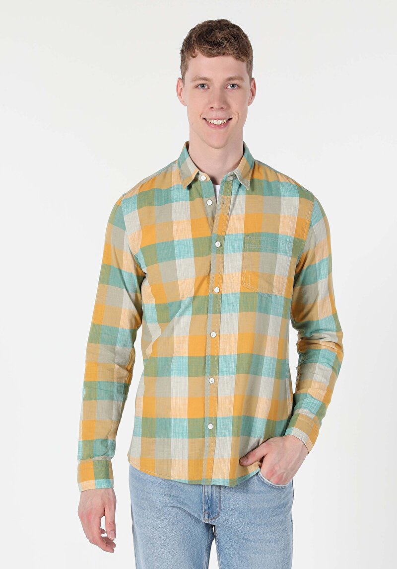 Afișați detalii pentru Camasa Cu Maneca Lunga De Barbati  Slim Fit  Cl1059565