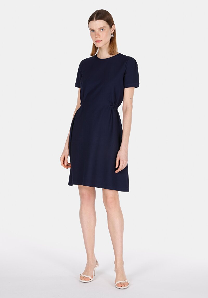 Imagine a Rochie De Dama Albastru Marin Regular Fit  Cl1073767