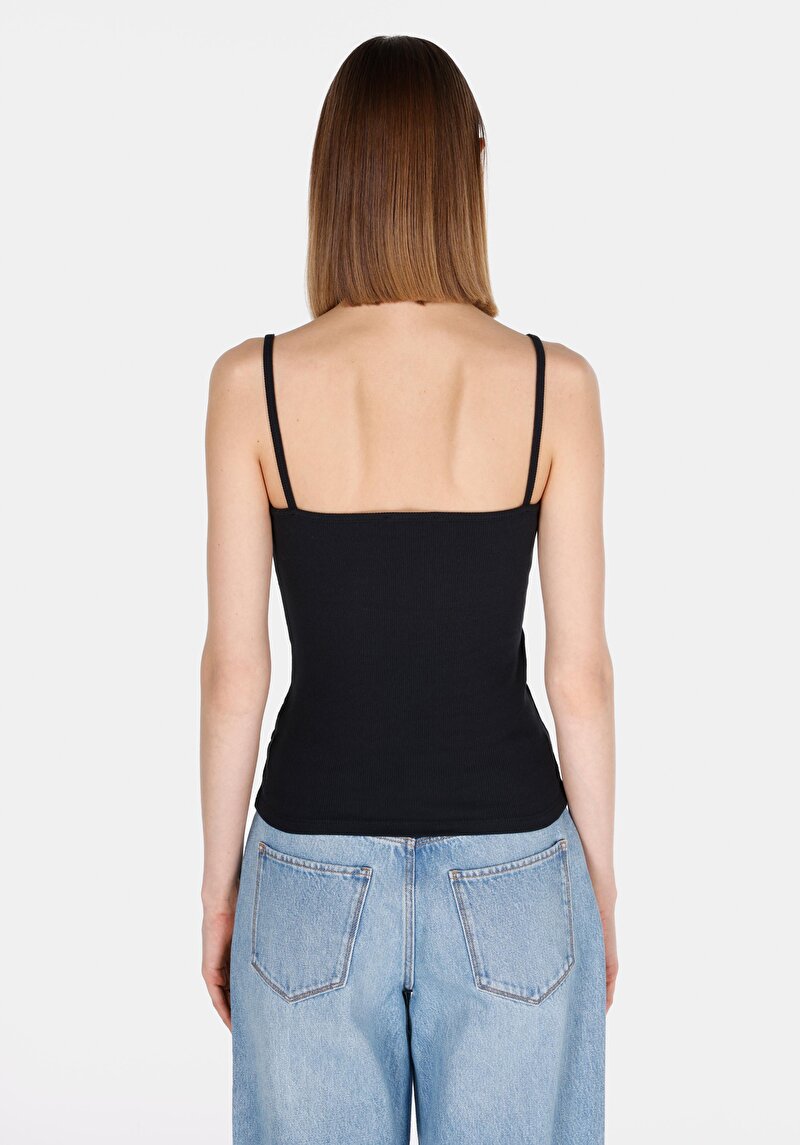 Afișați detalii pentru Maiou Negru Pentru Femei Slim Fit