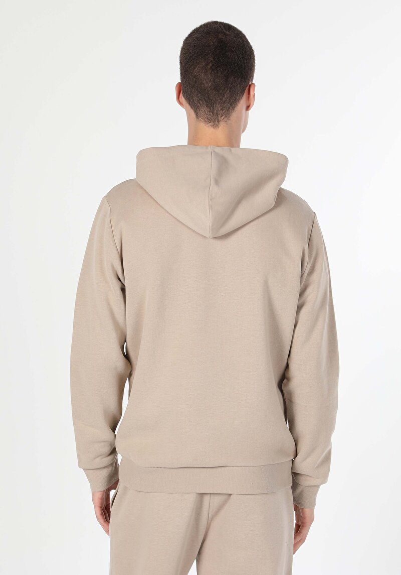 Afișați detalii pentru Hanorac / Bluza De Barbati Bej Regular Fit  Cl1059712