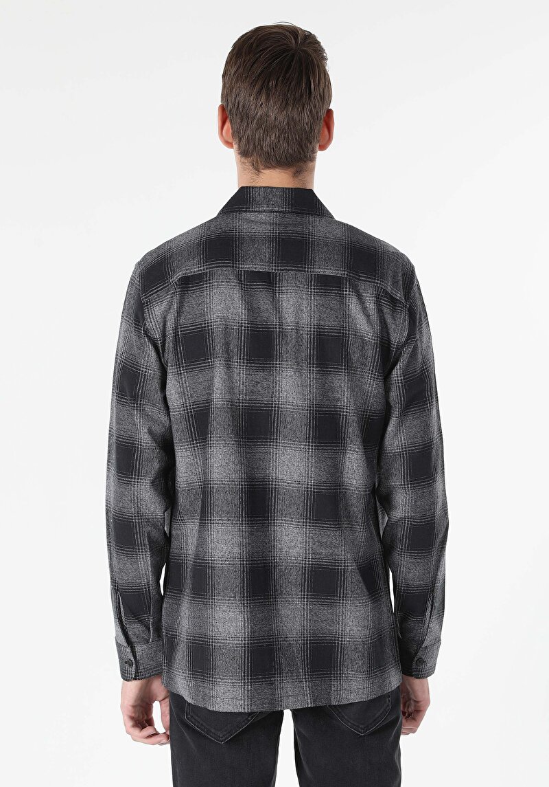 Afișați detalii pentru Camasa Cu Maneca Lunga De Barbati Negru   Cl1049917