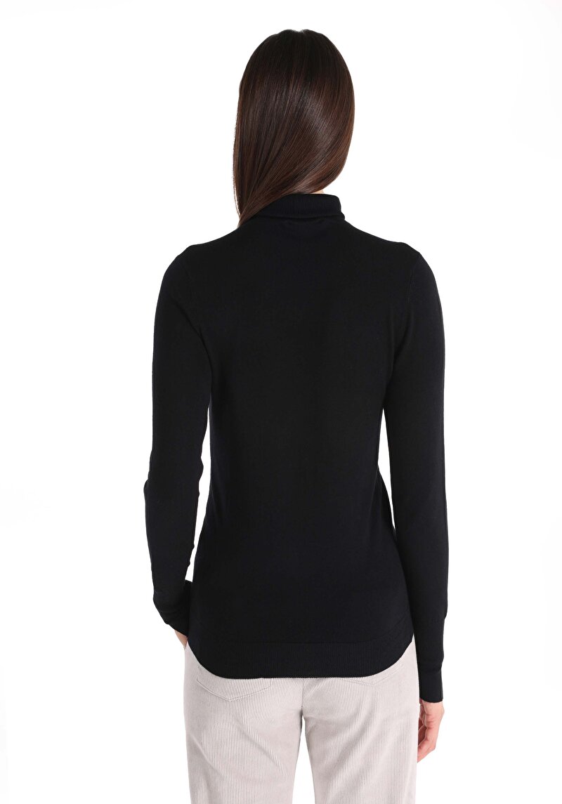 Imagine a Pulover De Dama Negru Slim Fit Cl1051087