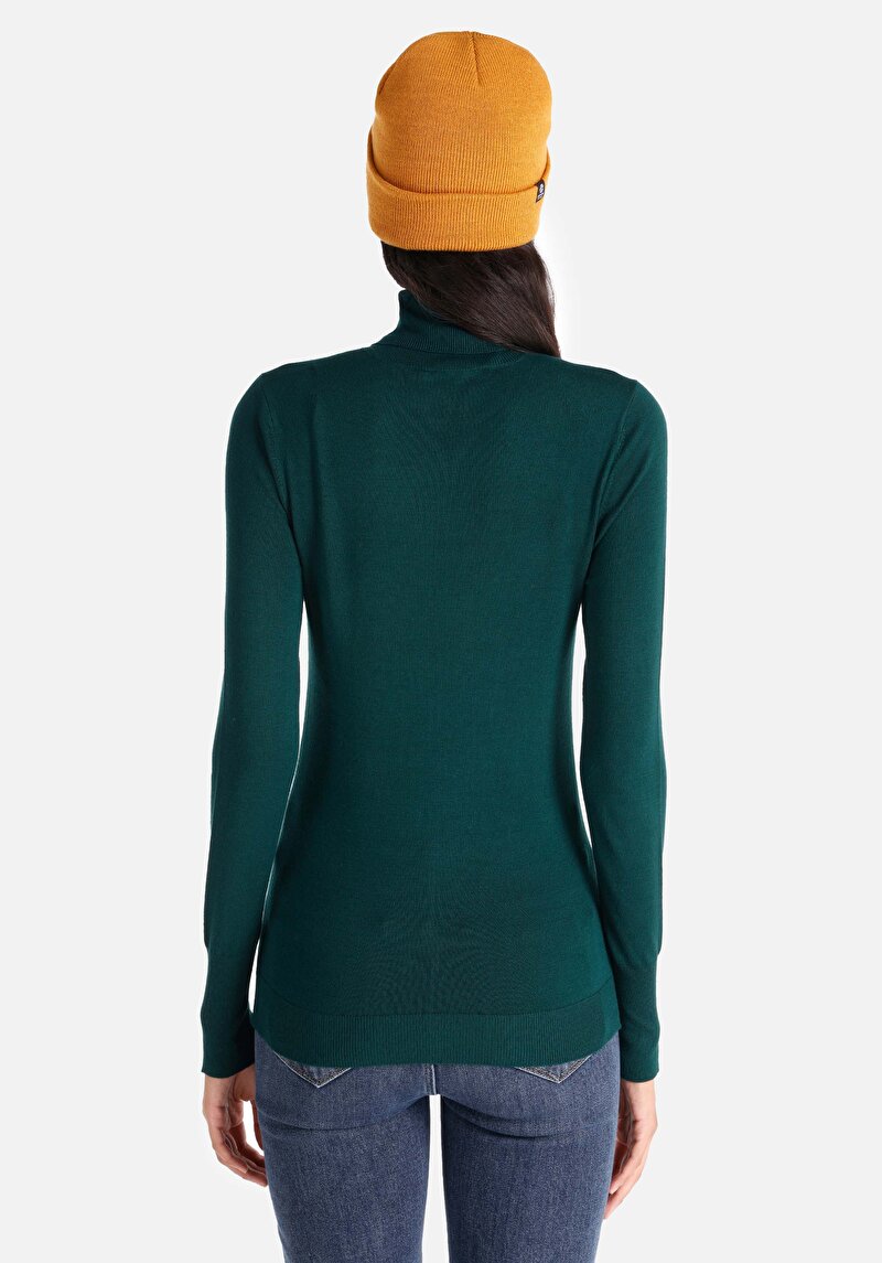 Afișați detalii pentru Pulover De Dama Verde Slim Fit  Cl1051087