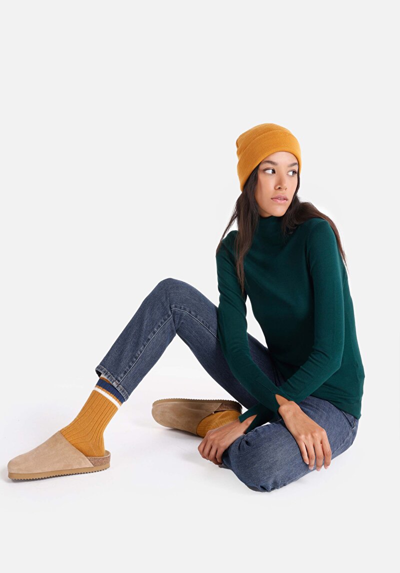 Imagine a Pulover De Dama Verde Slim Fit Cl1051087