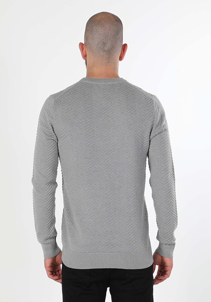 Imagine a Pulover De Barbati Gri Regular Fit Cl1059924