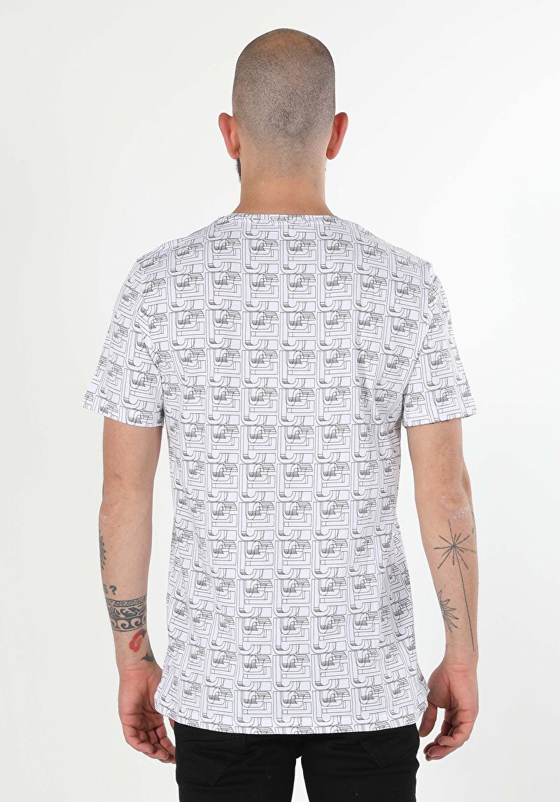 Imagine a Tricou Cu Maneca Scurta De Barbati Alb Regular Fit Cl1059972