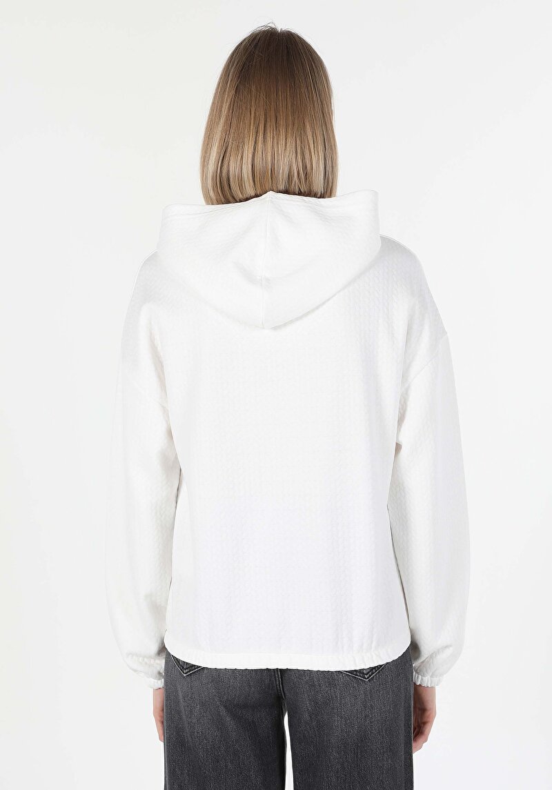 Imagine a Hanorac / Bluza De Dama Alb Cl1059996