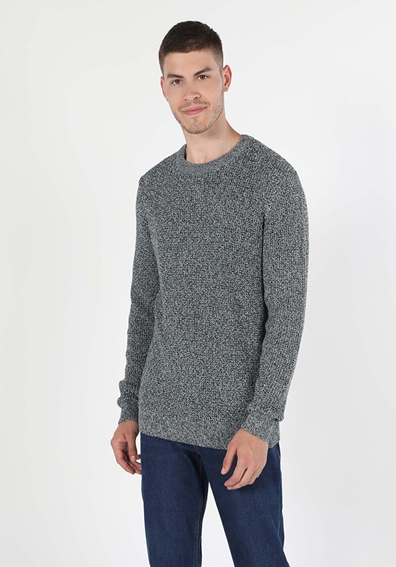 Imagine a Pulover De Barbati Verde Regular Fit  Cl1060068