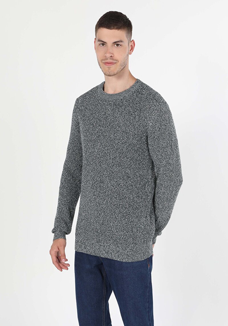 Imagine a Pulover De Barbati Verde Regular Fit Cl1060068