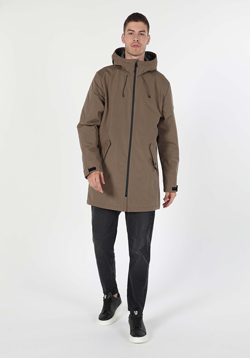 Imagine a Palton De Barbati Bej Regular Fit Cl1055609