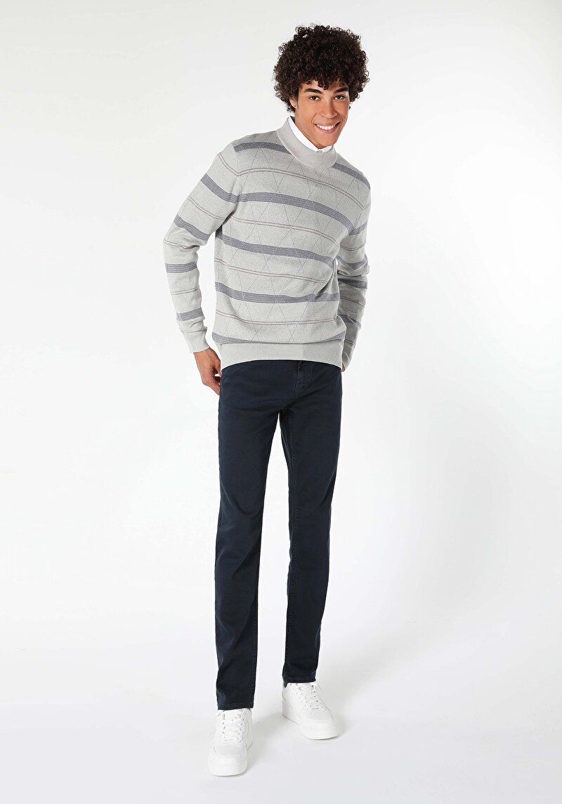 Afișați detalii pentru Pulover De Barbati Gri Regular Fit  Cl1060094