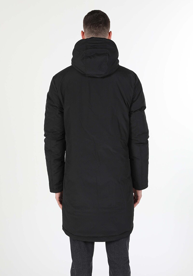 Imagine a Palton De Barbati Negru Regular Fit Cl1055715