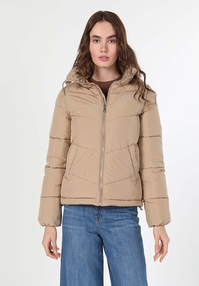 Afișați detalii pentru Jacheta De Dama Bej Regular Fit  Cl1060246