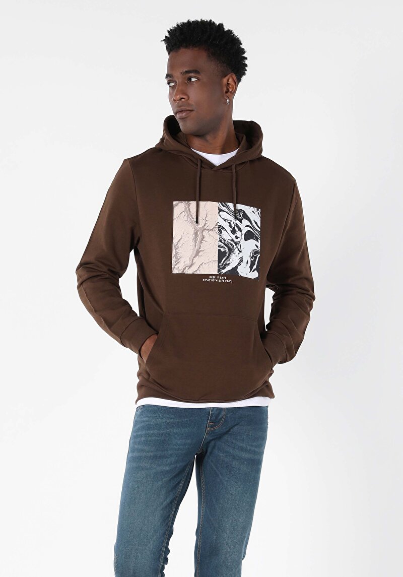 Afișați detalii pentru Hanorac / Bluza De Barbati Bej Regular Fit  Cl1057176