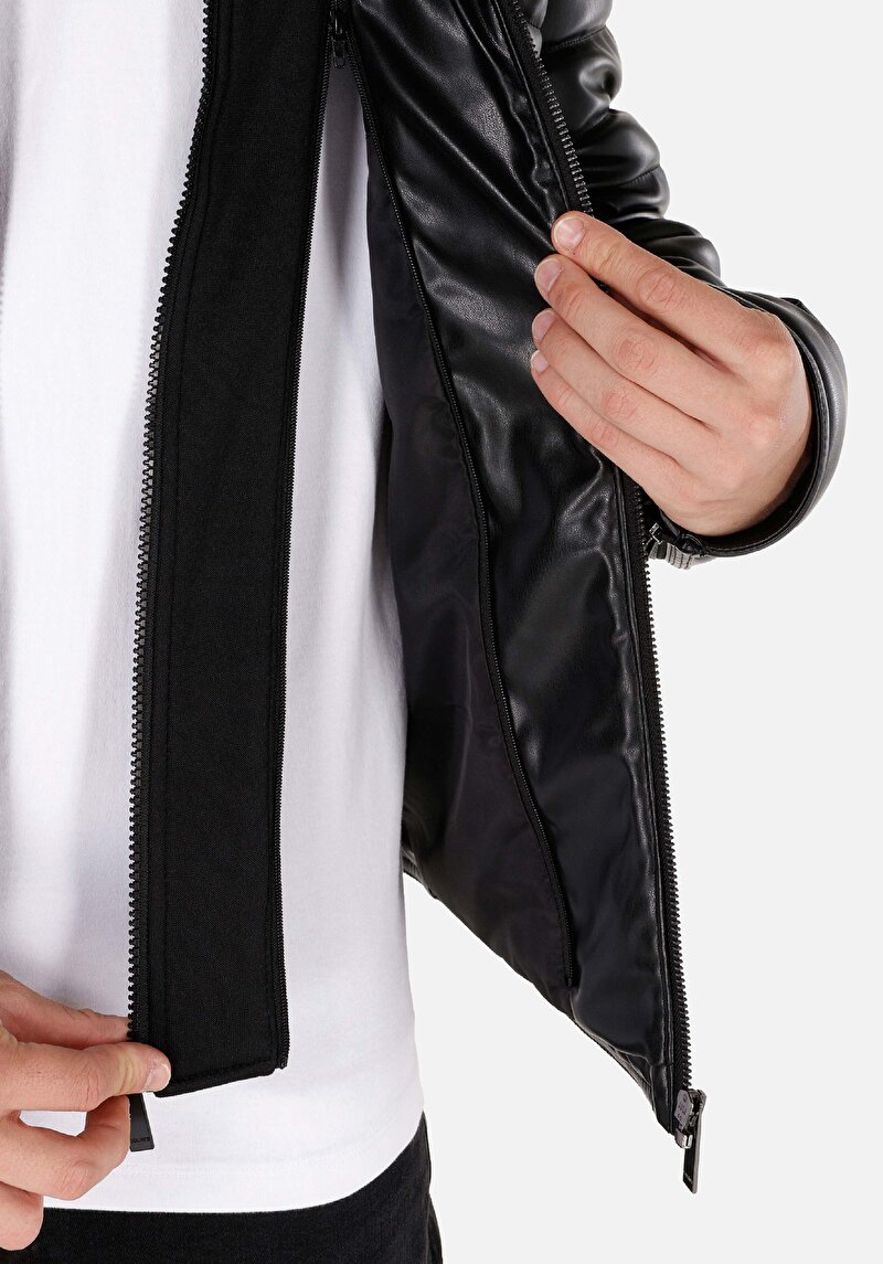 Afișați detalii pentru Jacheta De Barbati Negru Slim Fit  Cl1071015