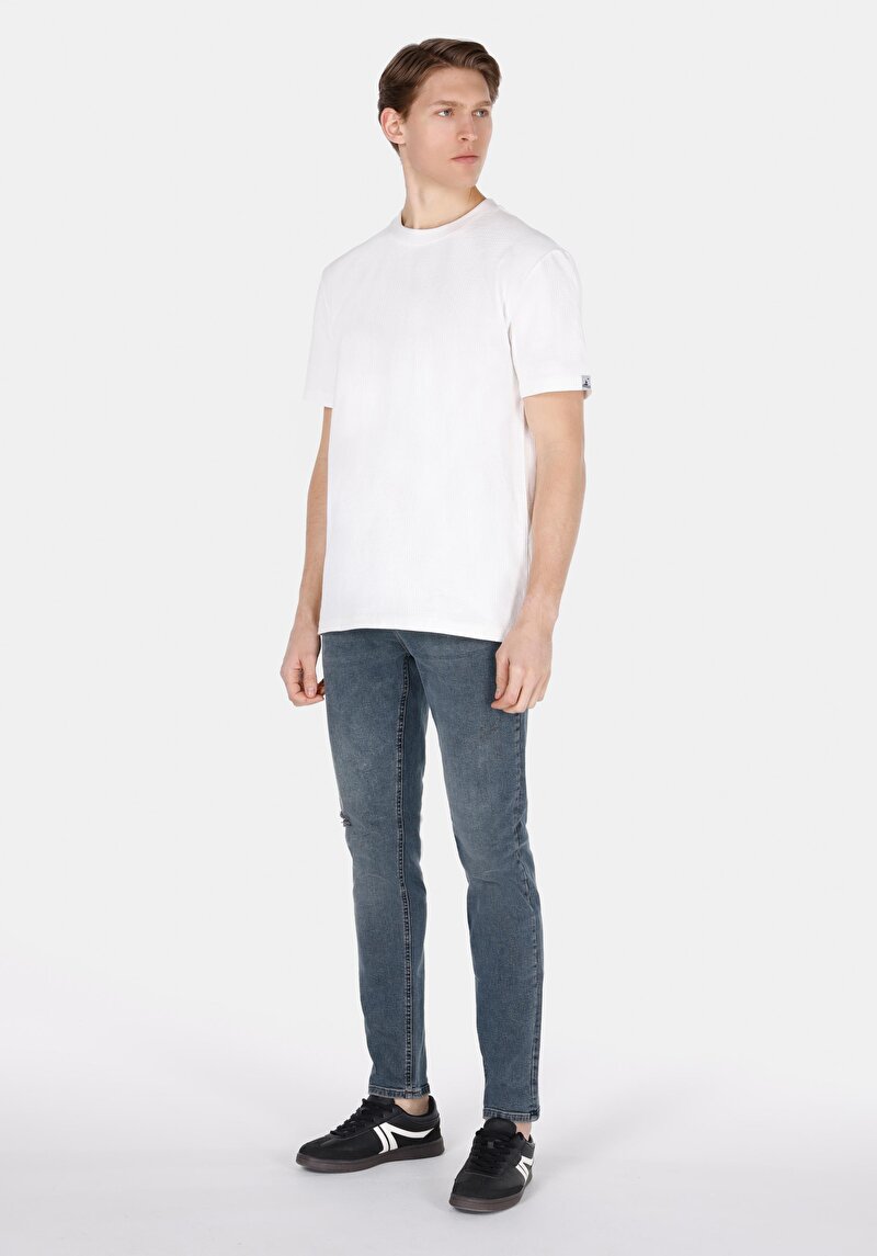 Afișați detalii pentru Tricou Cu Maneca Scurta De Barbati Alb Comfort Fit  Cl1073378