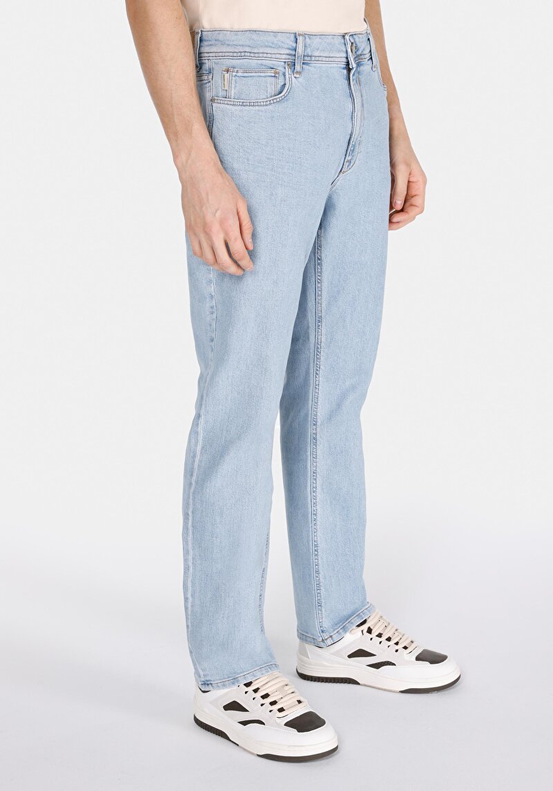 Imagine a Blugi İndigo Pentru Bărbați Regular Fit