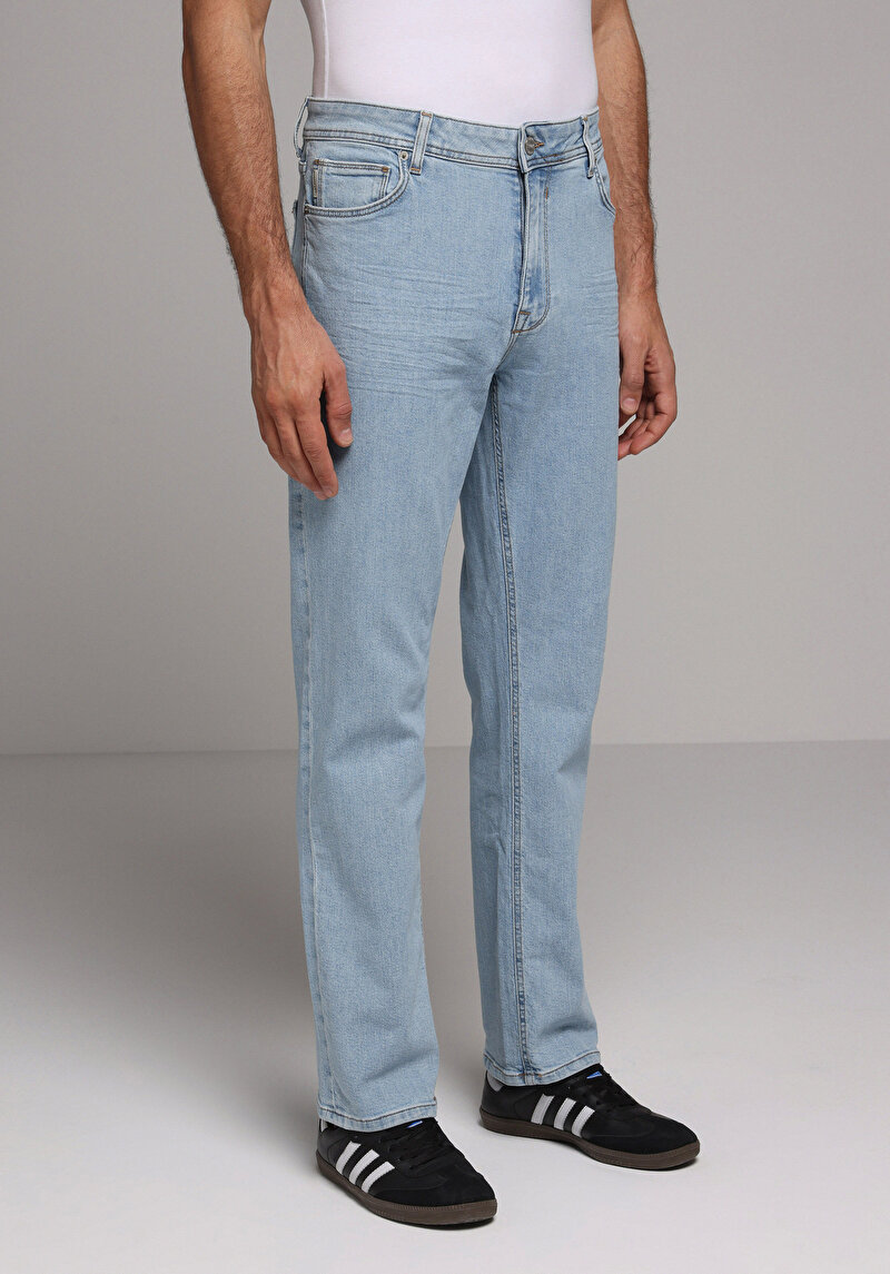 Imagine a Blugi İndigo Pentru Bărbați Regular Fit