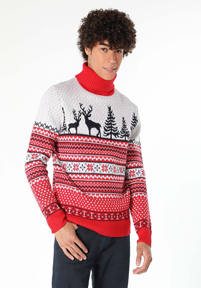 Afișați detalii pentru Pulover De Barbati Roşu Regular Fit  Cl1061513