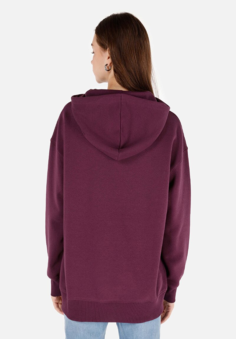 Imagine a Hanorac / Bluza De Dama Mov Comfort Fit Cl1070191