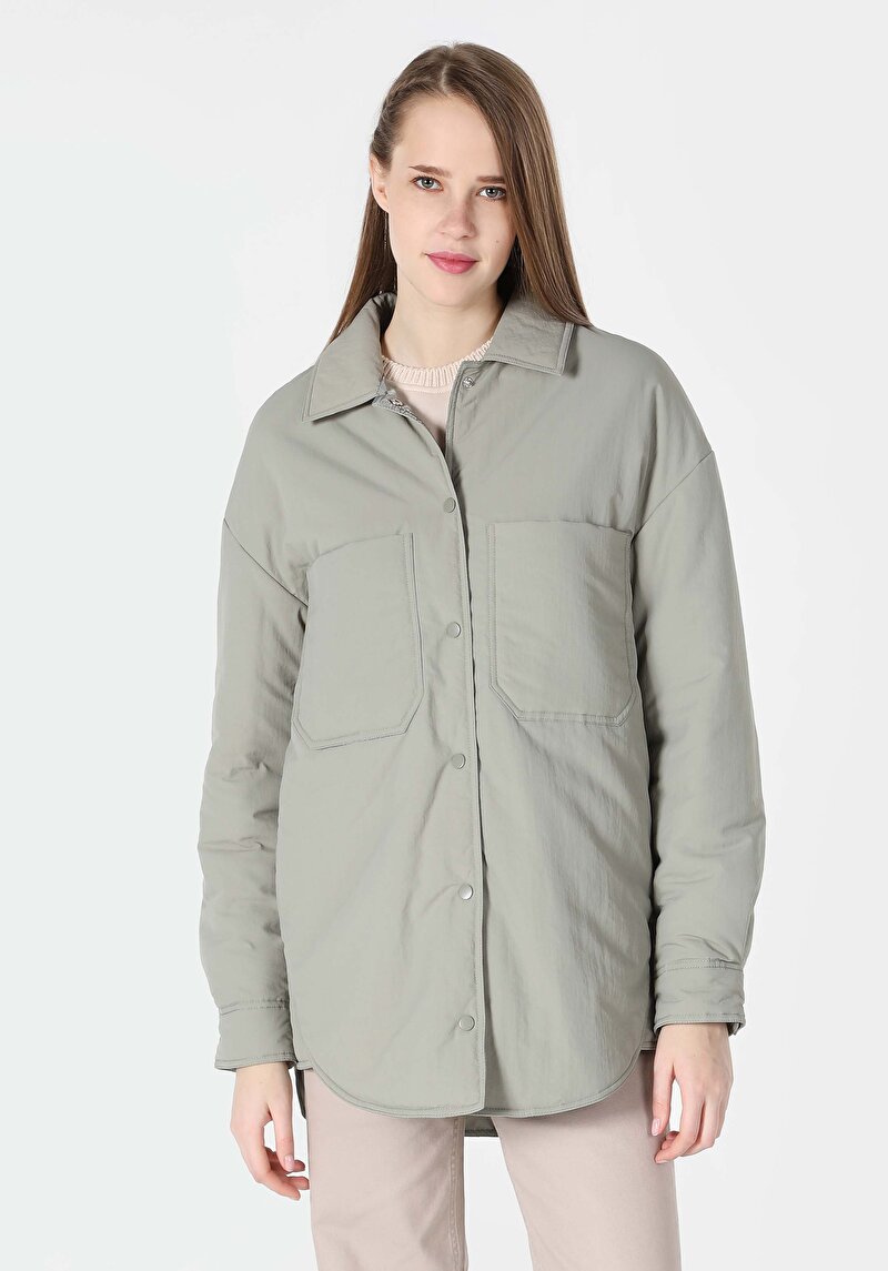 Afișați detalii pentru Jacheta De Dama Verde Regular Fit  Cl1062217