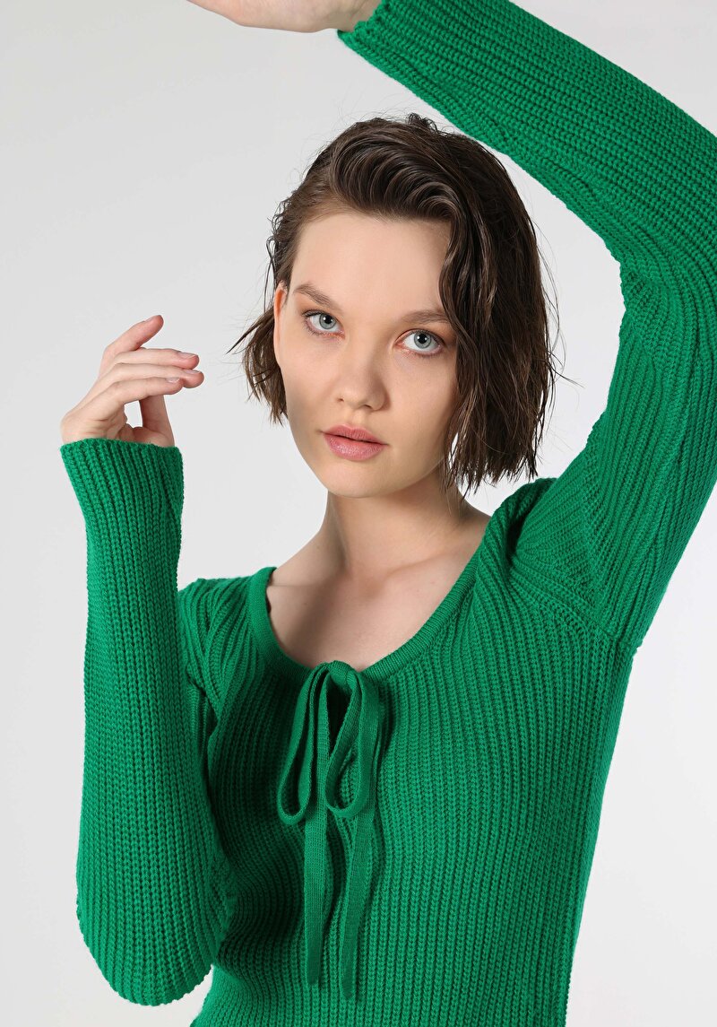 Imagine a Pulover De Dama Verde Cl1062222