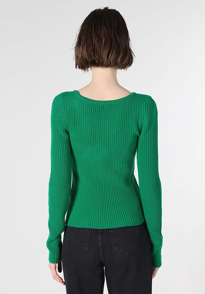 Imagine a Pulover De Dama Verde Cl1062222